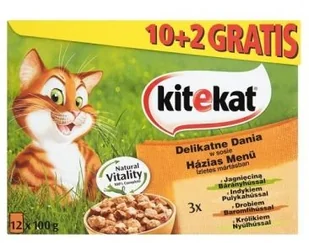 Kitekat Delikatne dania Saszetka 100g 10+2 gratis 12584 - Mokra karma dla kotów - miniaturka - grafika 4