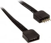 Kable komputerowe i do monitorów - Akasa LED Strip Light Extension Verlängerung 50cm MOLS-148 - miniaturka - grafika 1