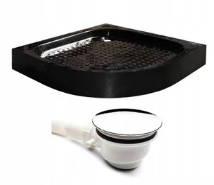 483 SANDASA Brodzik 90x90 półokrągły 15cm czarny + syfon 48379601 48379601 - Pozostałe wyposażenie warsztatu 483 SANDASA Brodzik 90x90 półokrągły 15cm czarny + syfon 48379601 48379601 - Pozostałe wyposażenie warsztatu - miniaturka - grafika 1