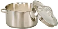 Garnki - Krüger Karl  garnek, garnek do mięsa, z dzióbkiem, wykonana ze stali nierdzewnej, różne rozmiary do wyboru, srebro, 20 cm 101020 A - miniaturka - grafika 1