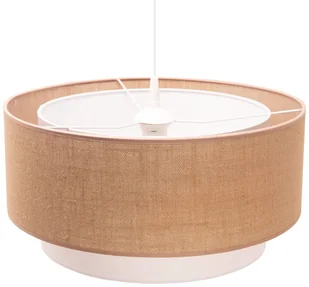 Euluna Lampa wisząca Boho, podwójna, juta brąz/ biała - Lampy sufitowe - miniaturka - grafika 4