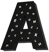 Lampy ścienne - Aldex Kinkiet lampa ścienna Literka A z dziurkami 2x40W E14 biała 797S/D/A - miniaturka - grafika 1