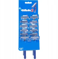 Maszynki do golenia i wkłady - Gillette 2 golarki jednorazowe 12szt - miniaturka - grafika 1
