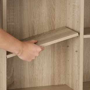 tectake Regał CD Stevie - dąb 403622 - Regały tectake Regał CD Stevie - dąb 403622 - Regały - miniaturka - grafika 4