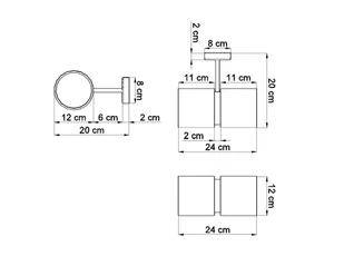 Kinkiet KUKKIA CZARNY TH.005CZ - Lampy ścienne - miniaturka - grafika 2