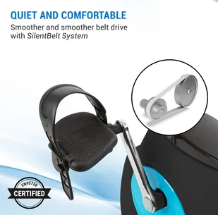 Capital Sports Capital Sports Azura M3 Pro Trenażer domowy, elastyczne taśmy, napęd paskowy, kolor czarny FIT17-Azura Plus - Trenażery rowerowe - miniaturka - grafika 11