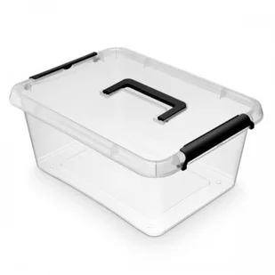 Pojemnik do przechowywania zamykany z rączką 290x165x390mm 12,5L ORPLAST SIMPLE BOX transparentny 1 szt /OR-1523SB/ ORP019-20 - Pudła i pojemniki do przechowywania - miniaturka - grafika 2