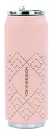 Kubki termiczne - Yoko Design Kubek termiczny 500 ml Art Deco różowy - miniaturka - grafika 1