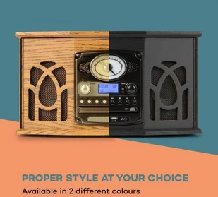 Auna NR-620 DAB Czarne Drewno (MG-NR-620-DAB) - Wieże - miniaturka - grafika 10