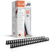 Akcesoria do bindownic - Peach pb422  02 wybóru DIN A4, 22 MM, 210 kartek, 50 sztuk, czarna PB422-02 - miniaturka - grafika 1
