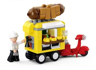 Artyk SLUBAN KLOCKI AUTO FOOD TRUCK Z HOT DOGAMI 112 EL. AT111662 - Klocki - miniaturka - grafika 2