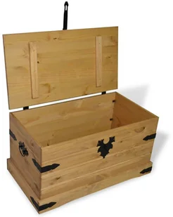 vidaXL Skrzynia w meksykańskim stylu Corona, sosna, 91x49,5x47 cm - Inne meble do salonu - miniaturka - grafika 2