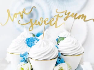 PartyDeco Szpilki drewniane "Love", złoty, 13 cm, 6 szt KPM17-019 - Gadżety dla niej i dla niego - miniaturka - grafika 8