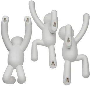 Umbra Umbra, Wieszak ścienny Buddy, biały, 7,5x16,8x7,6 cm - Miseczki i talerzyki dla dzieci - miniaturka - grafika 13