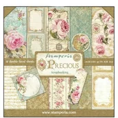 Scrapbooking - Stamperia Uroczy papier 30,5x30,5 cm PRECIOUS - zestaw SBBL24 - miniaturka - grafika 1