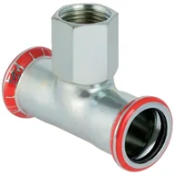 Akcesoria do armatury i ceramiki - Geberit trójnik Mapress C-Stahl przejściowy z gw.wewn. d35-Rp 21312 21312 - miniaturka - grafika 1