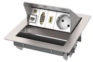 Inne akcesoria audio-wideo - Kindermann CableStandard 2-krotna wersja ze szczotkowanej stali nierdzewnej 7492000012 - miniaturka - grafika 1