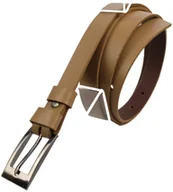 Paski - Complex (PL) Pasek Damski Skórzany Gładki (PL) 20 mm CIEMNY CIELISTY Wąski - miniaturka - grafika 1