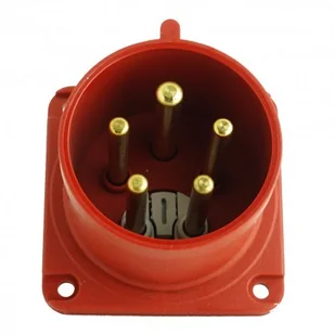 TP Electric Wtyczka tablicowe zwrotnica faz prosta 5P 16A 400V IP44 75x75 2177 3105-354-1600 - Osprzęt siłowy - miniaturka - grafika 3