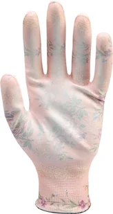 FLO Rękawice ogrod. kwiatki - beżowe 8" 74128 74128 - Rękawice robocze - miniaturka - grafika 3