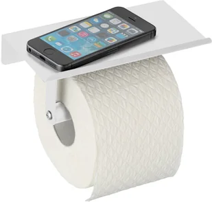 Wenko Allstar Uchwyt na papier toaletowy Allstar z półką w kolorze białym 70013400 - Stojaki i wieszaki na papier toaletowy Wenko Allstar Uchwyt na papier toaletowy Allstar z półką w kolorze białym 70013400 - Stojaki i wieszaki na papier toaletowy - miniaturka - grafika 1