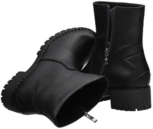 Karino Trzewiki ocieplane Botki 2252/126 Czarne 27487 - Botki damskie - miniaturka - grafika 3
