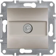 Gniazdka elektryczne - Schneider Asfora gniazdo antenowe TV podtynkowe końcowe 1dB brązowe EPH3200169 - miniaturka - grafika 1