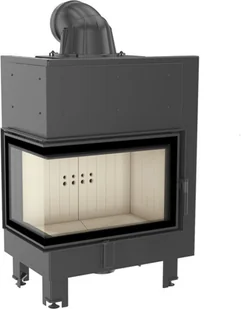 Kratki.pl Marek Bal Kominek powietrzny stalowy MBM lewy BS 10 kW 200 Szyba gięta MBM/L/BS/SG - Kominki wolnostojące Kratki.pl Marek Bal Kominek powietrzny stalowy MBM lewy BS 10 kW 200 Szyba gięta MBM/L/BS/SG - Kominki wolnostojące - miniaturka - grafika 1