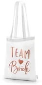 Wieczór panieński i kawalerski - PartyDeco "Torba bawełniana - Team bride, biały, 39x42cm" TB5-008-019R [13991467] - miniaturka - grafika 1