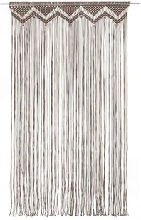 vidaXL Zasłona z makramy, kolor taupe, 140 x 240 cm, bawełna - Zasłony - miniaturka - grafika 7