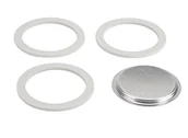 Pozostałe akcesoria kuchenne - Bialetti Zestaw 3 uszczelek + 1 filtr do ekspresu do kawy, na 4 filiżanki, aluminiowy 20800005 - miniaturka - grafika 1