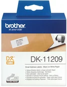 Etykiety do drukarek - Brother Etykiety DK-11209 nadruk czarny na białym tle 29mm x 62mm - miniaturka - grafika 1