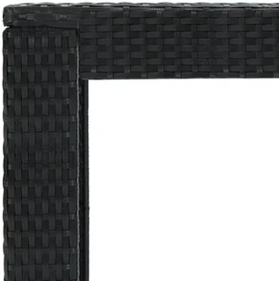 vidaXL 5-cz zestaw mebli barowych z podłokietnikami czarny rattan PE 3064811 - Pozostałe meble ogrodowe - miniaturka - grafika 20
