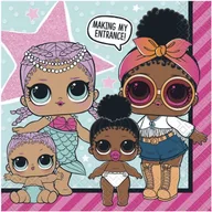 Urodziny dziecka - Unique Serwetki "LoL Surprise", UNIQUE, 33 cm, 16 szt U79112 - miniaturka - grafika 1