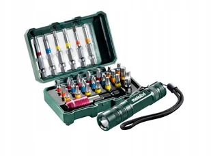 Metabo Bity 626721000 krzyżakowy Pozidriv krzyżakowy Phillips płaski wewnętrzny sześciokąt TORX stal S2 29 szt - Klucze i nasadki - miniaturka - grafika 4