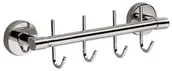 Wieszaki łazienkowe - Merida Wieszak łazienkowy poczwórny mosiądz chromowany - miniaturka - grafika 1