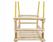 Place zabaw - Huśtawka drewniana ogrodowa Stantom szczebelkowa - miniaturka - grafika 1