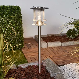 Lampenwelt com Sumaya - lampa solarna LED ze stali szlachetnej - Lampy ogrodowe - miniaturka - grafika 2