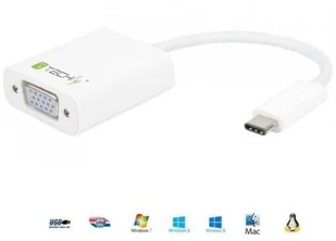 Techly Adapter USB-C 3.1 na VGA M/Ż biały AITEYA000020423 - Adaptery i przejściówki - miniaturka - grafika 3