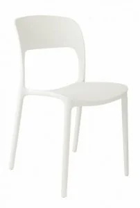 Fotel biurowy, krzesło biurowe D2.Design Krzesło Flexi białe 40536 - Fotele i krzesła biurowe - miniaturka - grafika 2