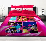Pościel dla dzieci - Home Passion 54194 Pack 3-częściowa pościel bawełna 57 nici miejsca Ibiza Różowy 220 x 240 cm 54194 - miniaturka - grafika 1