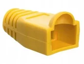 Wtyczki i adaptery - Osłonka Wtyku RJ45 10 Sztuk Kolor Żółty Z Osłonką - miniaturka - grafika 1