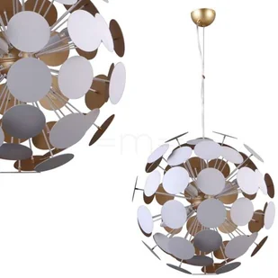 Italux Lampa wisząca MAILONE kol biały złoty AD20180/6B WH+GD) - Lampy sufitowe - miniaturka - grafika 2
