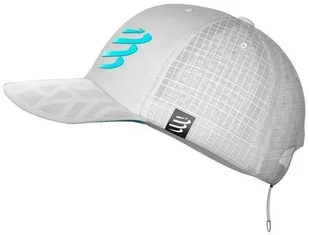 Compressport czapka z daszkiem RACING TRUCKER CAP biała - Czapki i chusty sportowe męskie - miniaturka - grafika 6