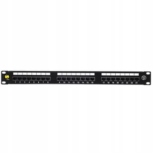 NetRack patchpanel wyposażony 19 24-porty kat 5e UTP LSA z półką 104-01 - Szafy rack - miniaturka - grafika 2