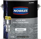 Grunty do ścian - Nobiles Wodna gruntoemalia 3w1 Nobiles Aqua Mix Baza Transparentna 2,33 l - miniaturka - grafika 1