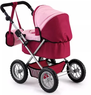 Bayer Wózek dla lalek Trendy, szaro-czerwony, 13014AA Brandunit BV - Wózki dla lalek - miniaturka - grafika 5