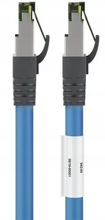 Kabel Lan Patchcord Cat 8.1 S/ftp niebieski 0,5m - Patchcordy - miniaturka - grafika 3