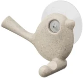 Wieszaki i stojaki - Koziol Haczyk z przyssawką PI:P Organic beżowy, 5 x 8,8 x 6,9 cm - miniaturka - grafika 1