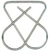 Spinacze i klipsy do papieru - Office products OFFICE PRODUCTS Spinacze krzyżowe 41mm, 50szt., srebrne 18084133-19 - miniaturka - grafika 1